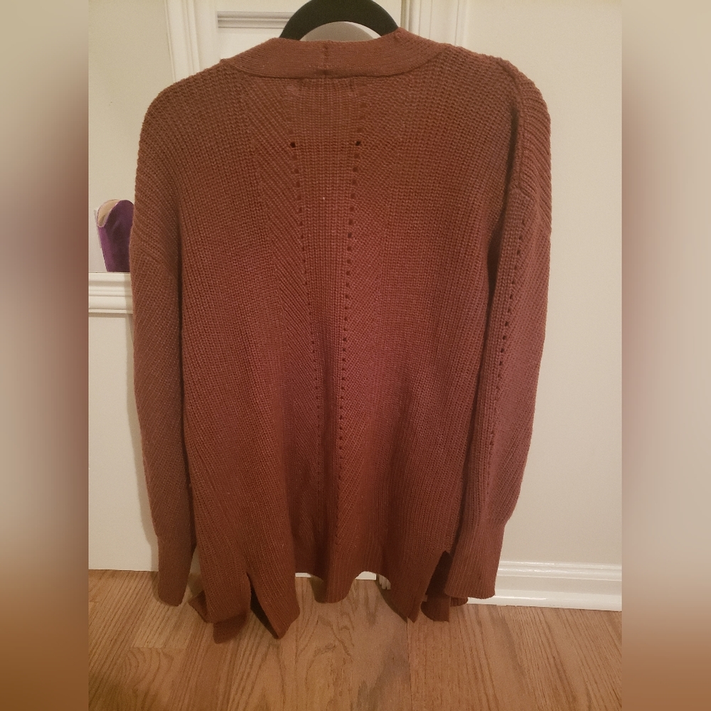 No Comment Rust Cardigan - Picture 6 of 6